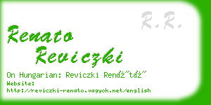 renato reviczki business card